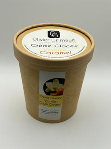 Crème Glacée Vanille et Caramel Beurre Salé