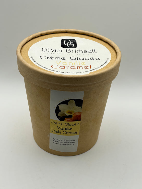 Crème Glacée Vanille et Caramel Beurre Salé