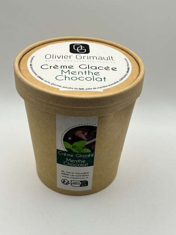 Crème Glacée Menthe Chocolat