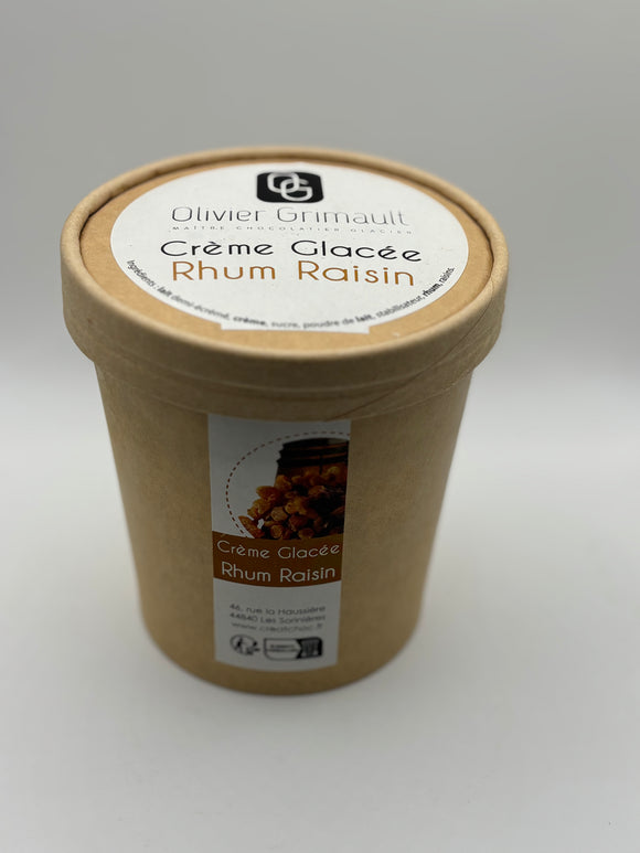 Crème Glacée Rhum Raisin