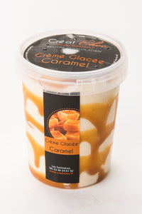 caramel au beurre salé crème glacée vanille
