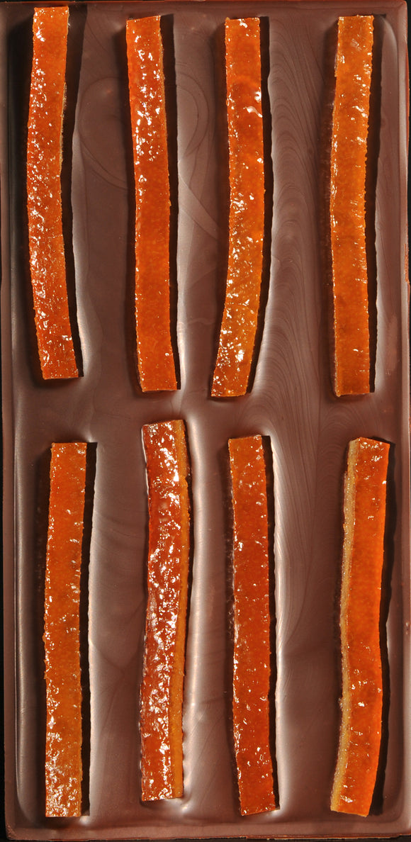 tablette chocolat noir orange